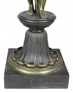 Pair of Empire Style Bronze Figural Table Lamps - 3740494