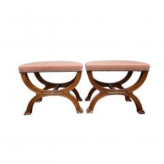 Pair of Empire Style Mahogany Benches - 3738838