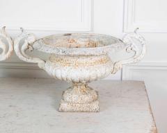 Pair of English 19th Century Cast Iron Garden Urns - 4736984