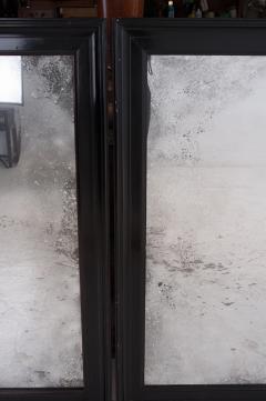 Pair of English 20th Century Ebonized Mirrors - 1833605