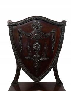 Pair of English Adam Shield Back Side Chairs - 1419430