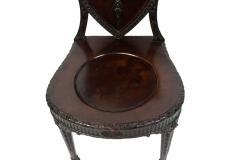 Pair of English Adam Shield Back Side Chairs - 1419432
