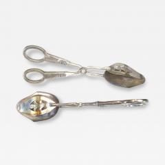 Pair of English Art Deco Asparagus Tongs - 4741491