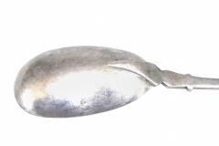 Pair of English Arts Crafts Egyptian Revival Silver Spoons - 4408283