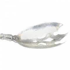 Pair of English Arts Crafts Egyptian Revival Silver Spoons - 4408285