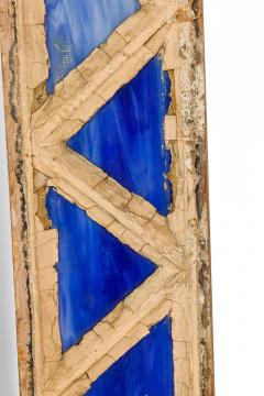 Pair of English Arts Crafts Stained Glass and Wood Doors - 4408111