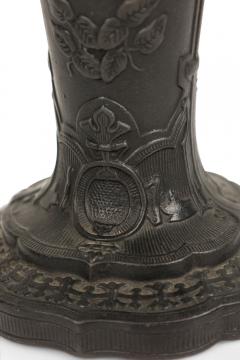 Pair of English Black Basalt Earthenware Vases - 4201468