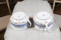 Pair of English Booths Blue and White China Bowls Produced for Harrods in London - 3441734