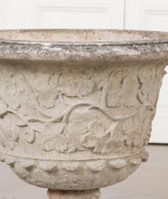 Pair of English Cast Stone Garden Urns - 1230900