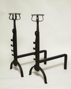 Pair of English Cotswold School Andirons - 664065