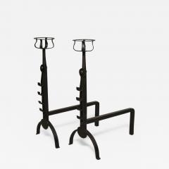 Pair of English Cotswold School Andirons - 664475