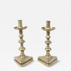 Pair of English Country Pewter Candlesticks - 4332464