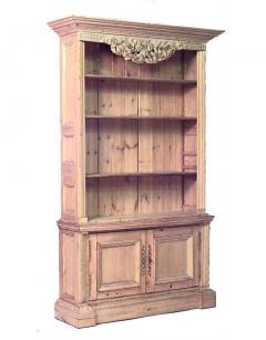 Pair of English Country Stripped Pine Bookcases - 4628778
