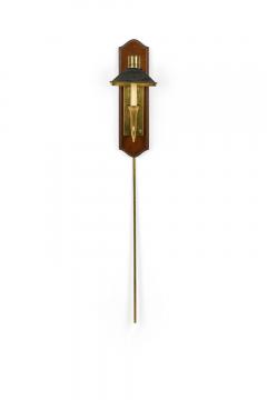 Pair of English Country Style Tole and Brass Mounted Sconces - 4666594