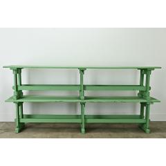 Pair of English Double Wide Garden Benches - 3696899