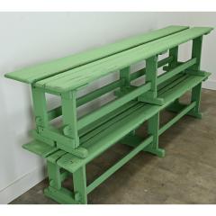 Pair of English Double Wide Garden Benches - 3696939