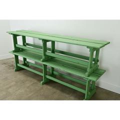 Pair of English Double Wide Garden Benches - 3696989