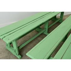 Pair of English Double Wide Garden Benches - 3697027