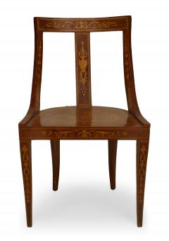 Pair of English Edwardian Mahogany Side Chairs - 1419425