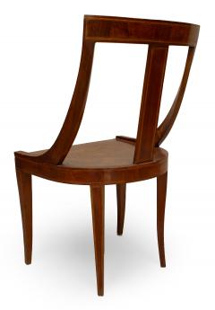 Pair of English Edwardian Mahogany Side Chairs - 1419426