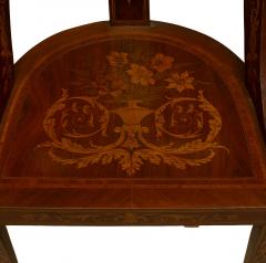 Pair of English Edwardian Mahogany Side Chairs - 1419428