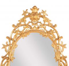 Pair of English George II Period Oval Gilt Mirrors - 4290136