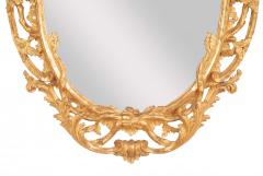 Pair of English George II Period Oval Gilt Mirrors - 4290141