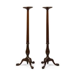 Pair of English George II Style Mahogany pedestals - 4682987