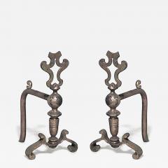 Pair of English Georgian Brass Andirons - 4720973