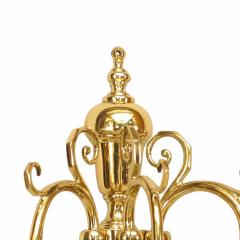Pair of English Georgian Brass Wall Sconces - 4666102