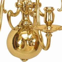 Pair of English Georgian Brass Wall Sconces - 4666104