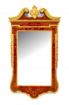 Pair of English Georgian Chinoiserie Decorated Wall Mirrors - 744190