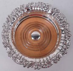 Pair of English Georgian Regency Sterling Silver Wine Coasters 1828 - 4537241