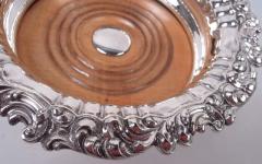 Pair of English Georgian Regency Sterling Silver Wine Coasters 1828 - 4537242