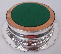 Pair of English Georgian Regency Sterling Silver Wine Coasters 1828 - 4537243