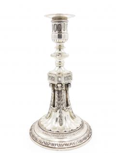 Pair of English Georgian Silver Plate Candlesticks - 4201012