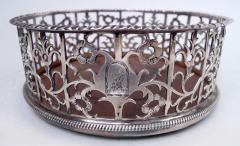 Pair of English Georgian Sterling Silver Wine Coasters 1768 - 4424770