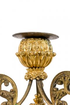 Pair of English Gothic Revival Style Bronze Dore Candelabras - 4651847