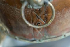 Pair of English Late 19th Century Copper Brass Lion Paw Coal Buckets Planter - 1967579