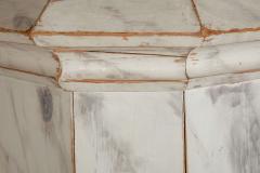 Pair of English Neoclassical Antique Faux Marble Painted Pine Columns - 4501642