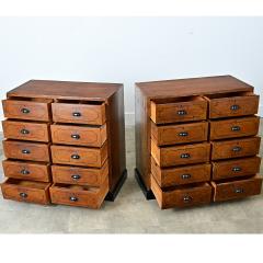 Pair of English Painted Pine File Drawers - 4798114