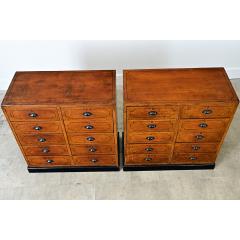Pair of English Painted Pine File Drawers - 4798123