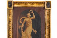 Pair of English Regency Antique Classical Painted Panel Pier Mirrors ca 1810 - 4502709