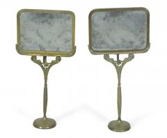Pair of English Regency Bronze Reflector Candlesticks - 4200718