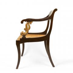 Pair of English Regency Chinoiserie Arm Chairs - 1401985