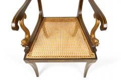 Pair of English Regency Chinoiserie Arm Chairs - 1401988