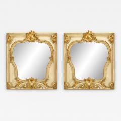 Pair of English Regency Gilt Wall Mirrors with Cornices - 1403317