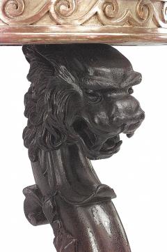 Pair of English Regency Lion Leg Console Tables - 4628557