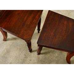 Pair of English Regency Mahogany Hall Chairs - 3862199