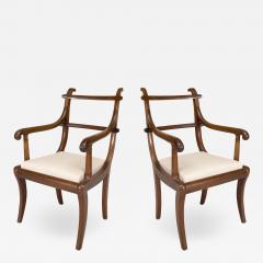Pair of English Regency Mahogany Ladder - 1407660